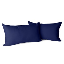 Amolavet Cushion Cover 40 x 80 cm, Blue, Set of 2 Pillowcases 40 x 80 cm with Envelope Closure, Made of Brushed Microfibre