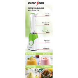 EUROSTAR 250W Personal Blender, Green