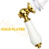 Hinata Gold Plated Metal Handle for Toilet Cistern Lever Flush