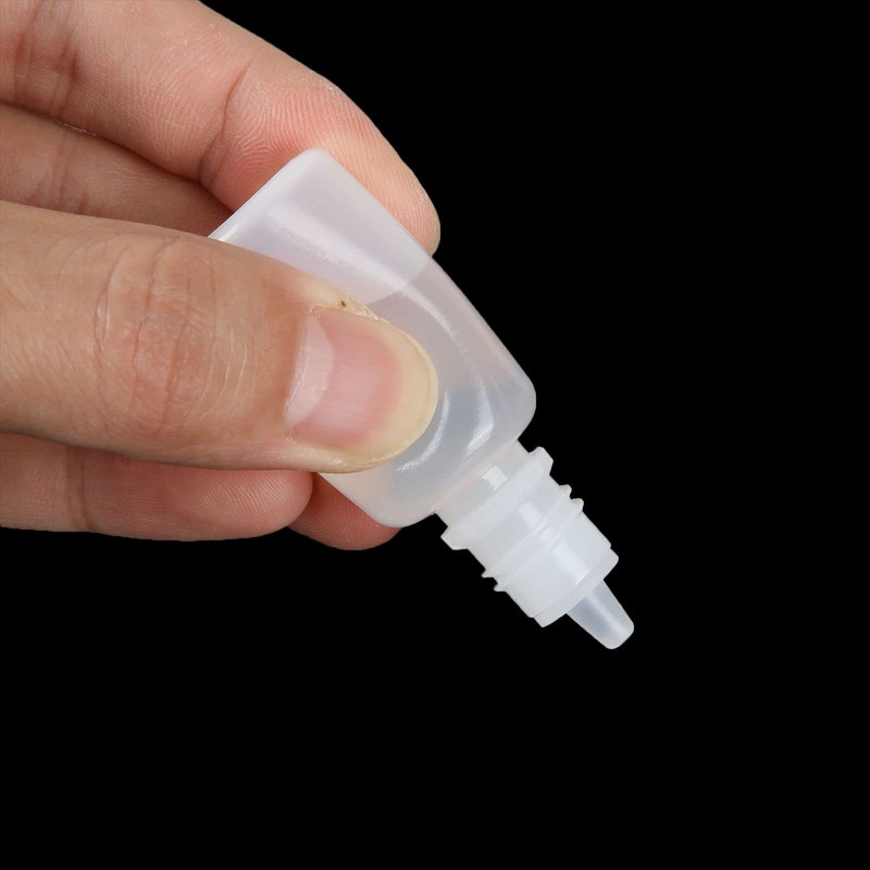 FWEEK 200PCS Plastic Dropper Bottles 10ml Small Empty Squeezable Dropper