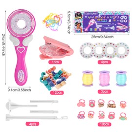 EKKONG Automatic Hair Braider, Hair Bedazzler Kit, Hair Braider, Automatic Hair Braider for Children, Hair Diamond Machine, DIY Magic Hair Styling Tools for Girls Gift