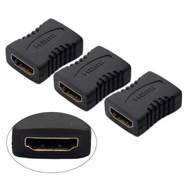 KUNOVA (TM) 3 Pieces Premium HDMI Female to HDMI Female Adapter Coupler 3PCS Pack