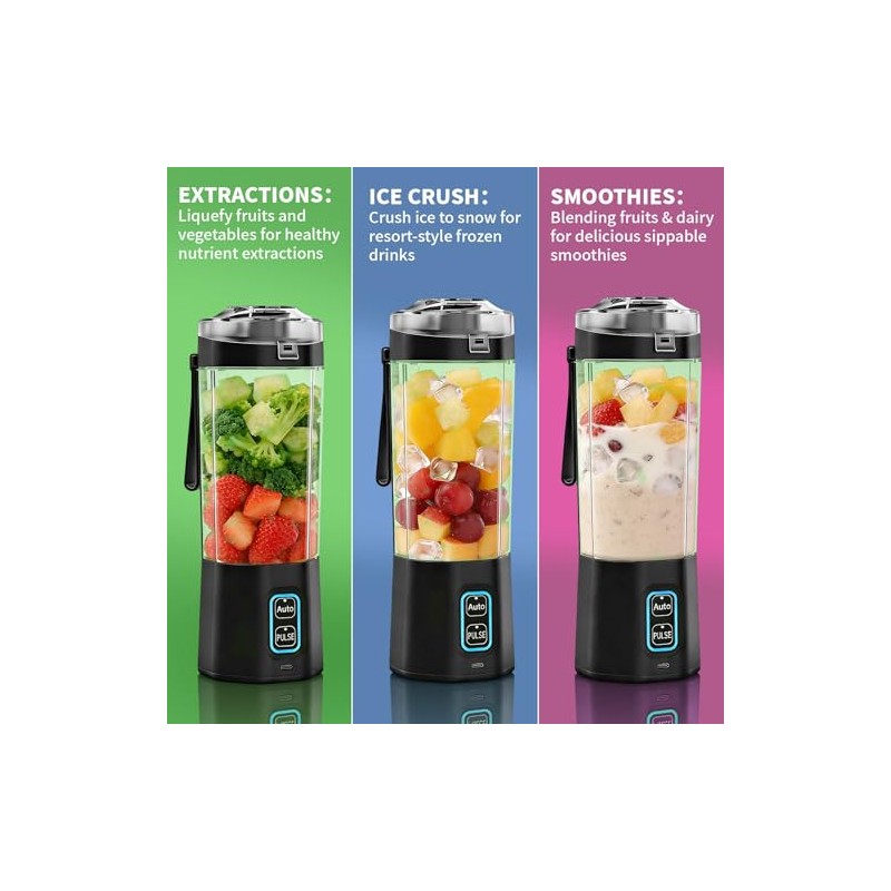 ZTGHFMY Portable Blender for Smoothies and Juices