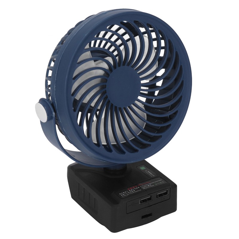 Lithium Battery Fan Cordless 2 Speeds Adjustable Angle Portable 21V