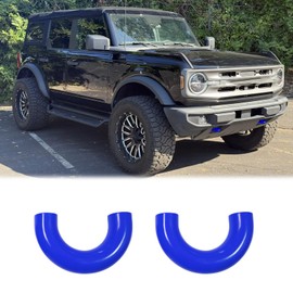 Bilisin Rear Bumper Tow Hook Covers for Ford Bronco 2021-2024+ (Blue)