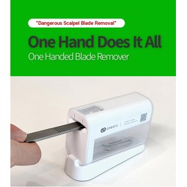 EASafe Dermaplane Blade Remover - 1 Handed No-Touch Safe Disposal Tool - Holds 100 Blades