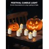 PIDZPOW Rechargeable Tea Lights Candles with Remote Timer, 2" x