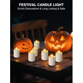 PIDZPOW Rechargeable Tea Lights Candles with Remote Timer, 2" x 2.1" Flameless LED Candles with USB Charging Base, Small Votive Candle Electric Fake Candle for Wedding Table Decor Dining (8 Pack)