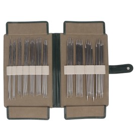 55 Uds Agujas de Tejer de Doble Punta Kit de Agujas de Tejer de Doble Punta Kit de Alfileres de Tejer de Doble Punta de Metal para Principiantes y Pequeños Proyectos