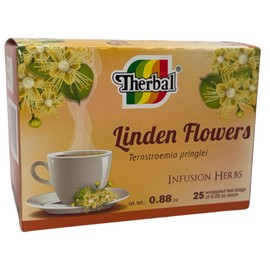 Té de Flor de Tila (Linden Flowers Tea) - 25 Bags - 100% Natural, Vegan - Premium Therbal Brand