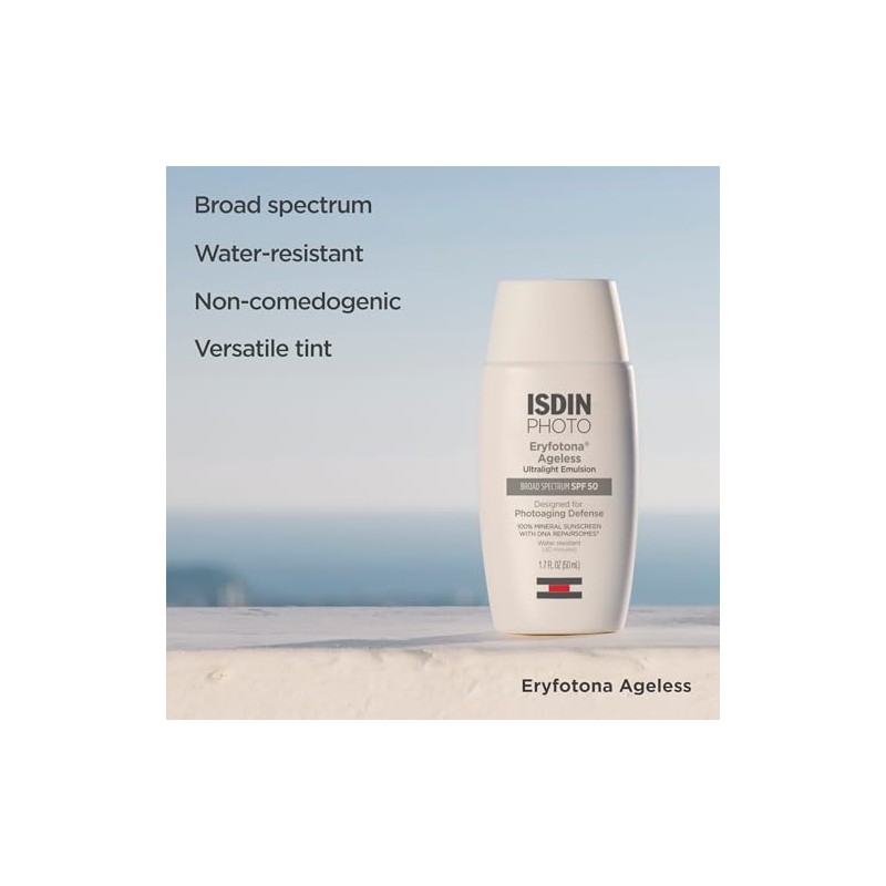 ISDIN Protector Solar Mineral Con Color Eryfotona Ageless Para Rostro,