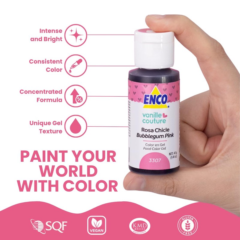 ENCO Yummy Collection 9 Food Coloring Gel Set 1.41 oz