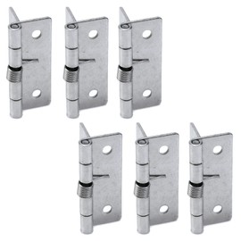 Tighall Spring Hinge Self Closing 2 Inch Length Stainless Steel Hinge, Spring Loaded Hinges for Cabinets, Spring Hings for Door- 6pcs
