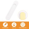 MOROBOR Self-Stick Oval Sliding Door Pulls, 4pcs Warm White Aluminum