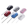 BUFFALO BSMOU27SMBL Wired Optical Mouse, Silent, 3 Buttons, Size M,