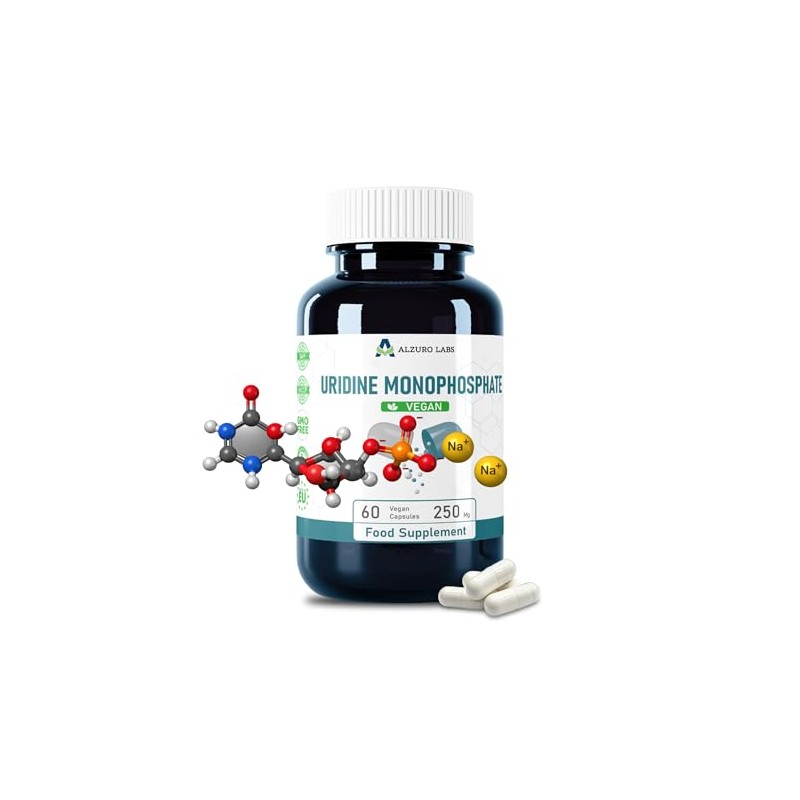 Uridine Monophosphate, 250 mg, High Dose, One Ingredient, 60 Vegan