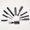 10-Piece Hair Parting Comb & Styling Brush Set Self-styling comb 2ea