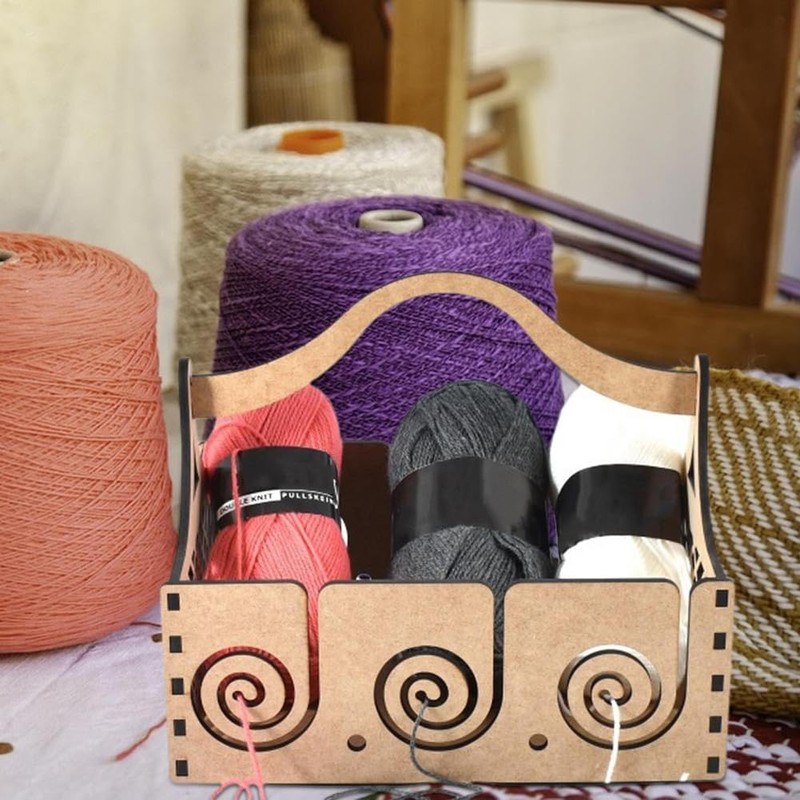 Snblzhef Yarn Bowls for Crocheting Crochet Holder Yarn Bowl Handmade