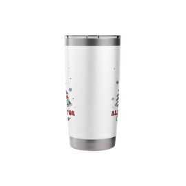 All Booked For Christmas Book Lovers Christmas Tree Lights Stainless Steel Insulated Tumbler