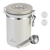 BERTILLE Stainless Steel Coffee Canister,22oz Kitchen Food Storage Container with