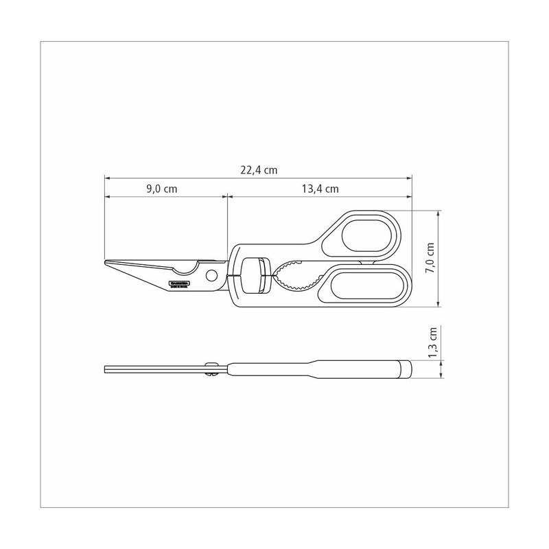 TRAMONTINA Cooking Shears (Kitchen Shears), 8.9 inches (22.5 cm), Super