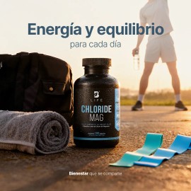 Cloruro de Magnesio 500 mg con 100 Cpsulas  Alta concentracin de Magnesio  Apoya Energa y Funcin Muscular  Recuperacin y Equilibrio Diario  Ms de 3...