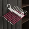 Space Saving Pants Hanger, 9-Tier Stainless Steel Closet Organizer with