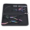 4pcs Hair Extension Tools with Pliers Wire Loop Beading Hook
