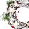 YCHTEWY-10 inch Flower Wreath - Christmas Atmosphere Decoration for Front