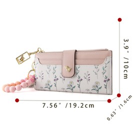 Tomolucky Direct Womens Wallet RFID Blocking Slim Thin Floral Pattern