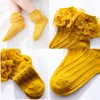 Taous Assam Newborn Baby Girls Socks Toddler Lace Ruffle Frilly