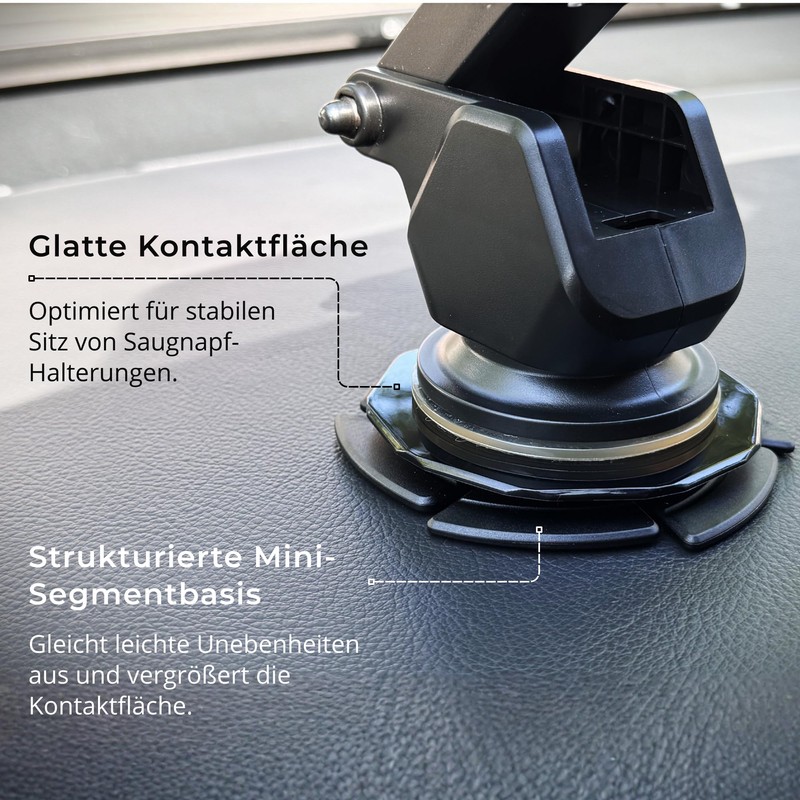 BoBoU Base adesiva segmentata Ø 78 mm (2 pezzi) per