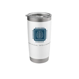 AI Artificial Intelligence Brain Computer Chip Technology Stainless Steel Insulated Tumbler