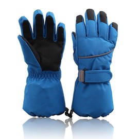 XIAOHAWANG Winter Ski Gloves for Men Women Waterproof Snow Gloves for Cold Weather Warm Snowboard Gloves (Royal Blue)