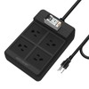 MATCHEASY GFCI Power Strip with 4 Outlets, 30mA RCBO Circuit