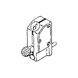 S. Parker 05313 Keyed Patio Door Lock, Aluminum Finish