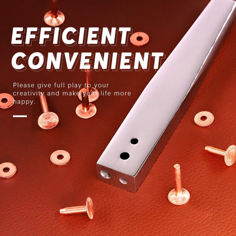 Swpeet Copper Rivet and Router Bits 38 Pieces 3 Sizes