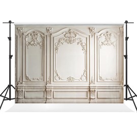Kate 7×5ft Retro Indoor Backdrop Photography European Style Gypsum Pattern Background Classic Portrait Background Photography Studio Props Picture Video