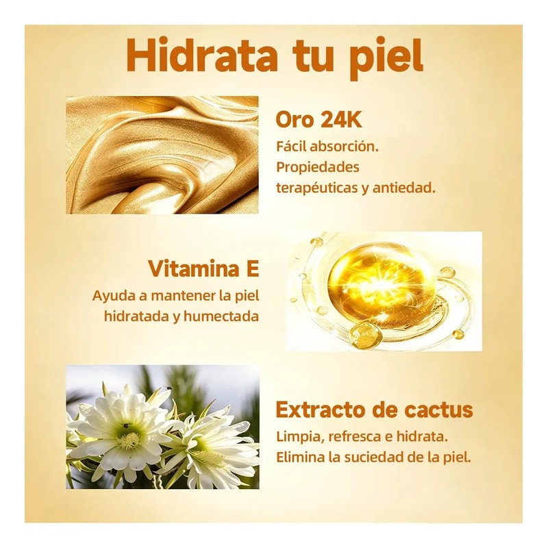 Crema Exfoliante Facial Oro 24k Hipoalergénica 250g