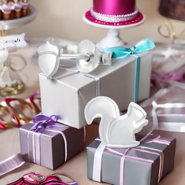 FIVE-D Stud Earrings Squirrel Nut 925 Sterling Silver in Jewellery Case, Sterling Silver