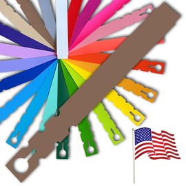 TAGKRAFTERS 9" x 1" Brown - 250 Pcs - Plastic Plant Tags and Labels - Wrap Around Thermal Plastic - Nursery Garden Tree Labels | Made in The USA |