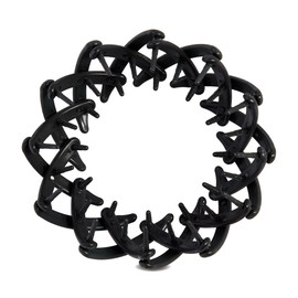 MIBELLA BEAUTY & CO Fermaglio per capelli a spirale per una presa delicata senza tirare – Fermaglio per capelli con design antiscivolo per una presa sicura – nero