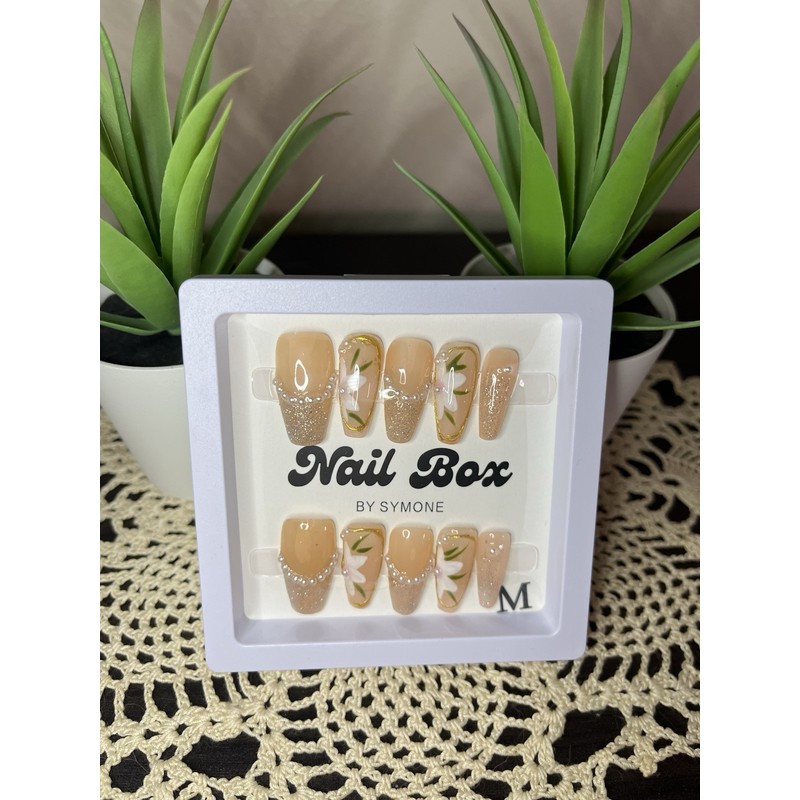 Homemade "Elegance" Press On Nails Handmade