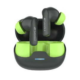 Sansui W23 Wireless Earphones, Bluetooth Earphones, Bluetooth 5.4, Noise Canceling, Automatic Pairing, Multi-Point Connection, IPX4, Ultra Long Continuous Playback, Type-C Rapid Charging, AAC SBC