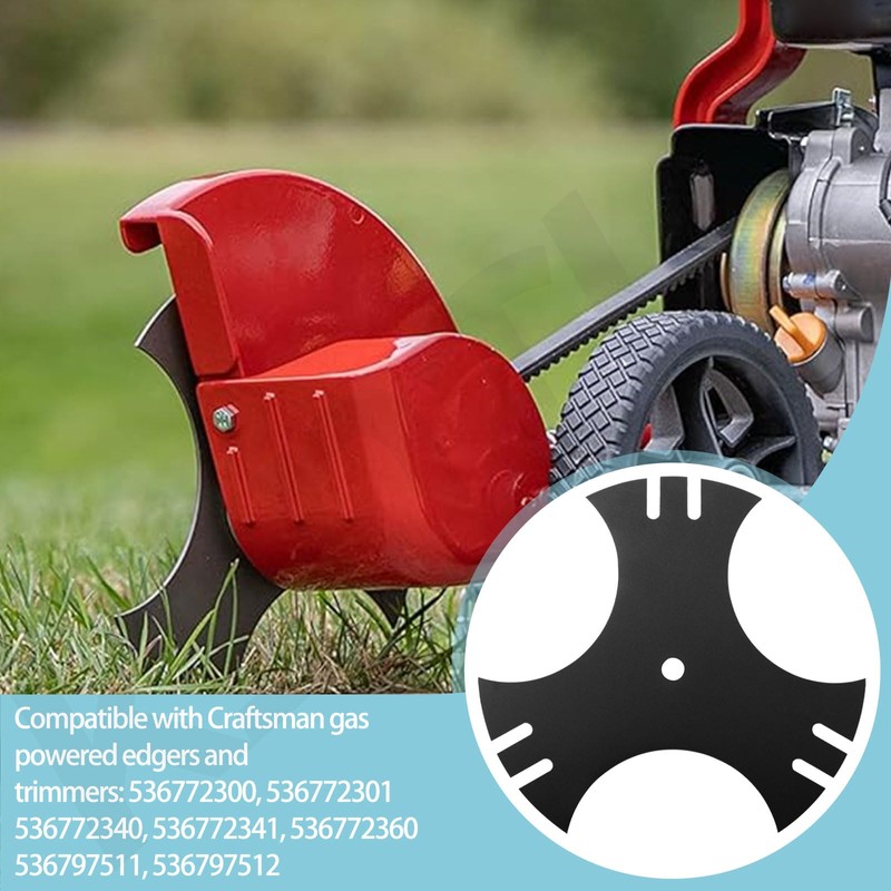 2 Pack 71-85716 3-Point Edger Blade (9" Length 1/2" Center