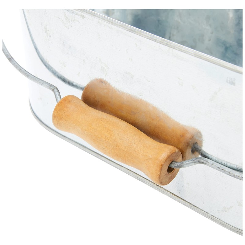 Genware NEV-GSTC2815 Steel Oval Table Caddy, 28 cm x 15.5