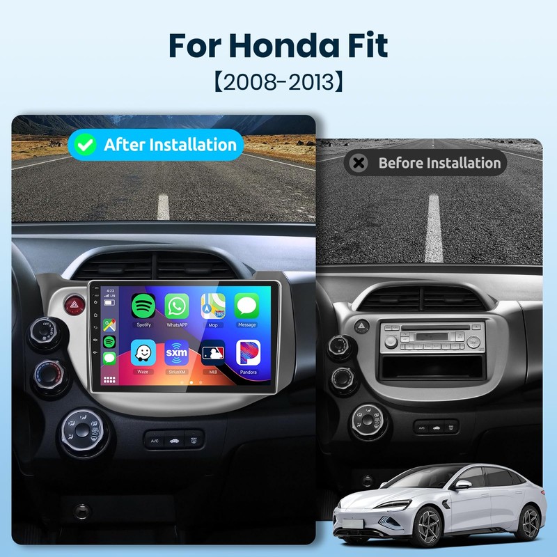 for Honda Fit 2008-2013 Android Car Stereo Support Wireless Carplay/Android