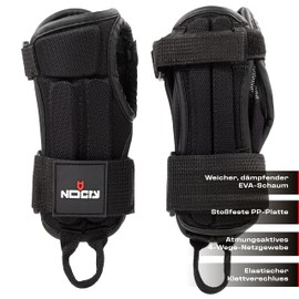NoCry Wrist Bandages - Soft Wrist Guards for Inline Skates, Snowboarding or Tendonitis Support - Sports Wrist Support - Size XS