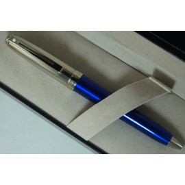 Sheaffer Prelude Signature Sapphire Blue Barrel and Palladium cap Ballpoint Pen