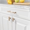 Amerdeco 10 Pack Brushed Brass Cabinet Pulls 3.75 Inch(96mm) Hole